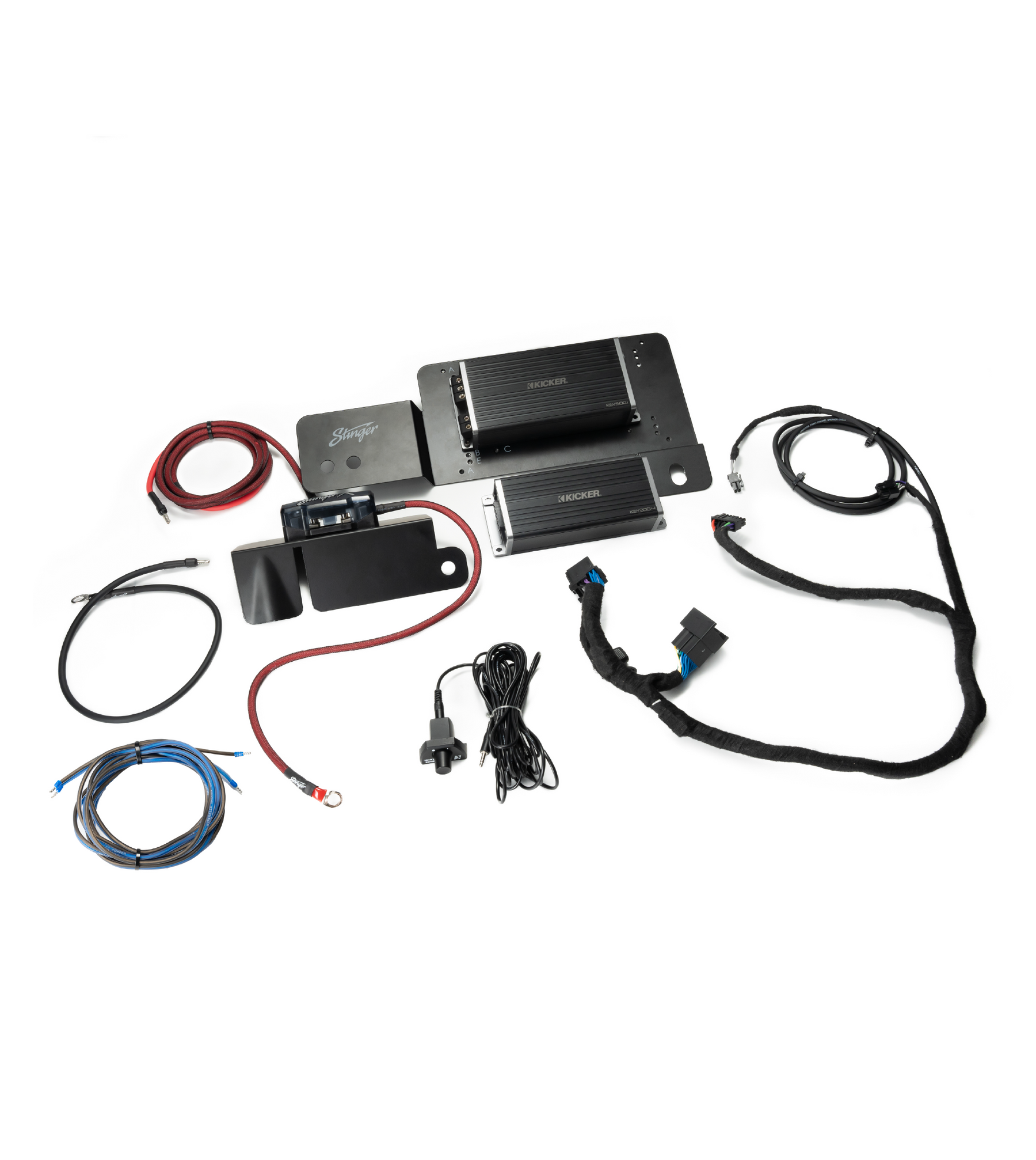 Kicker Plug & Play 4-Channel Key & Mono Key Amp Bundle Installation Guide I '21-'24 Bronco