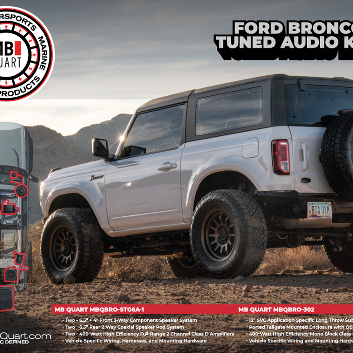 MB Quart Bronco Stage 6 Installation guide I '21- Current Bronco