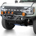 Addictive Desert Designs Krawler Front Bumper for 2021-2023 Ford Bronco with Mounts for Up to 6-Inch Lights in Hammer Black