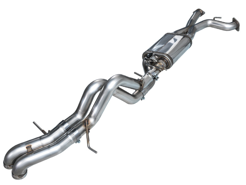 AWE Tuning SwitchPath Cat Back Exhaust for Ford Bronco Raptor (2022-2024) * Dual BashGuards, 3-Inch Mandrel-Bent Stainless Steel, No Tips