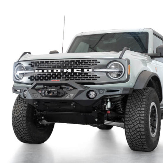 Addictive Desert Designs Krawler Front Bumper for 2021-2023 Ford Bronco with Mounts for Up to 6-Inch Lights in Hammer Black