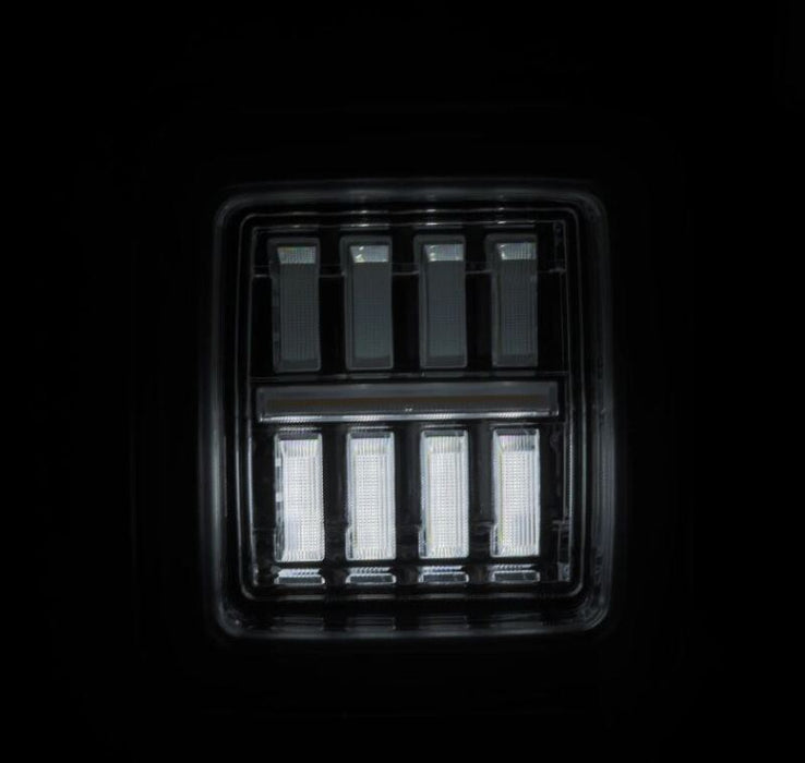 AlphaRex 602030 Nova Series Prismatic LED Tail Lights for 2018-2019 Jeep Wrangler JL