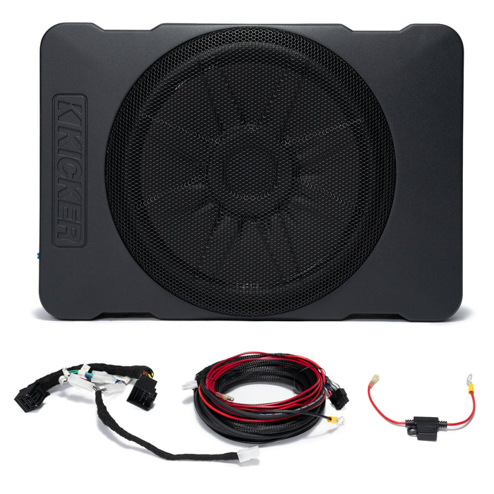 Kicker Plug & Play Hideaway Powered 10" Subwoofer Bundle (NON B&O System) | '21- Current Ford Bronco