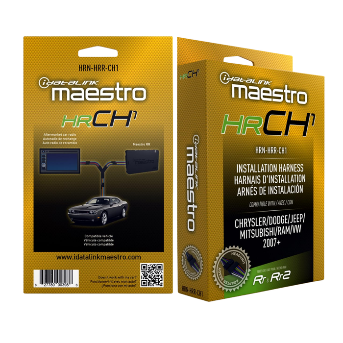 Idatalink Maestro HRN-HRR-CH1 Radio Replacement T-Harness | '07- '18 JK Wrangler