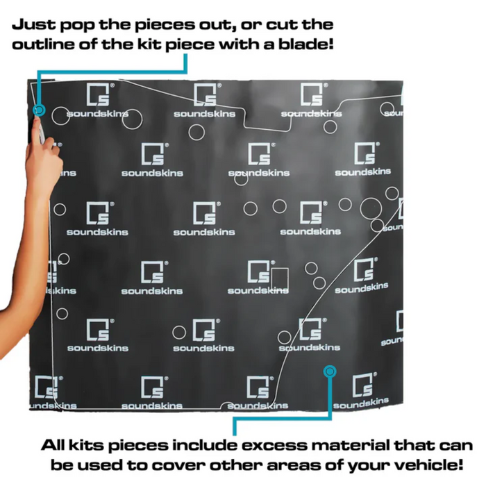 SoundSkins Sound Deadening Kit (SSK-BRONCOTRNK 4-Door) | '21- Current Ford Bronco