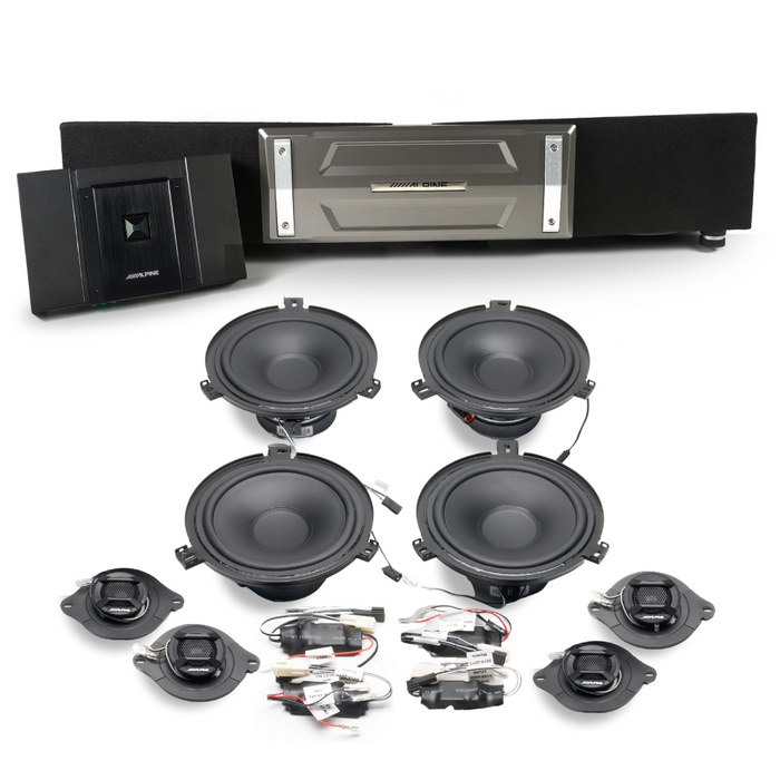 Alpine Plug and Play Full System R-Series 5-Channel, Speakers, Sub Bundle | '07- '18 Jeep JK Wrangler
