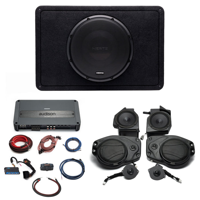 Hertz-Audison Prima Plug & Play (5-Channel) Full System Bundle Upgrade | '18 - '23 JL Wrangler/ '18 - '23 JT Gladiator