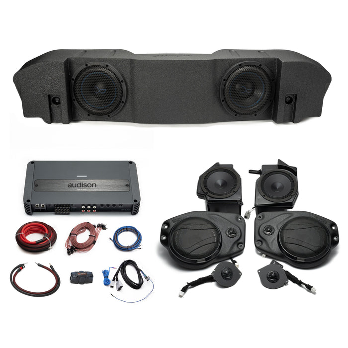 Hertz-Audison Prima Plug & Play (5-Channel) Full System Bundle Upgrade | '18 - '23 JL Wrangler/ '18 - '23 JT Gladiator