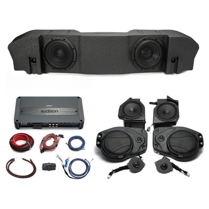 Hertz-Audison Prima Plug & Play (5-Channel) Full System Bundle Upgrade | '18 - '23 JL Wrangler/ '18 - '23 JT Gladiator