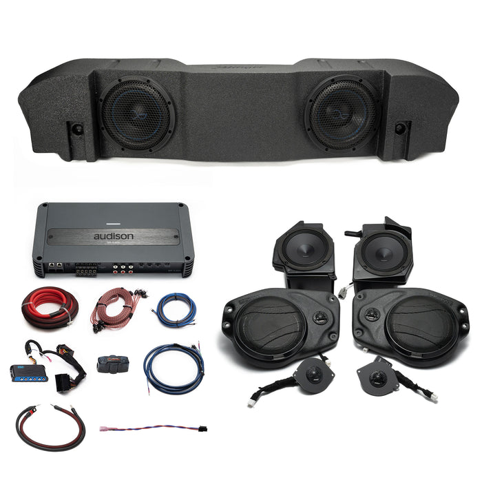 Hertz-Audison Prima Plug & Play (5-Channel) Full System Bundle Upgrade | '18 - '23 JL Wrangler/ '18 - '23 JT Gladiator