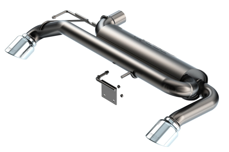 Borla ATAK Axle-Back Exhaust System for 2021-2025 Ford Bronco 2.3L - Bright Chrome Tips