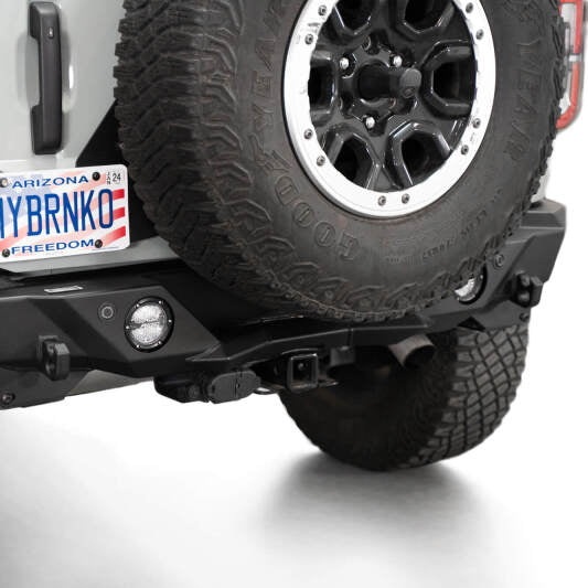 Addictive Desert Designs Krawler Rear Bumper for Ford Bronco 2021-2023 with Light Mounts and Reinforced Recovery Points