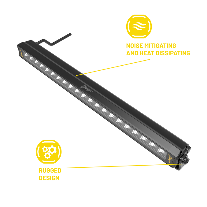 Stinger HEXCORE 20" Straight LED Light Bar - 2007-2018 Jeep Wrangler JK/ JKU