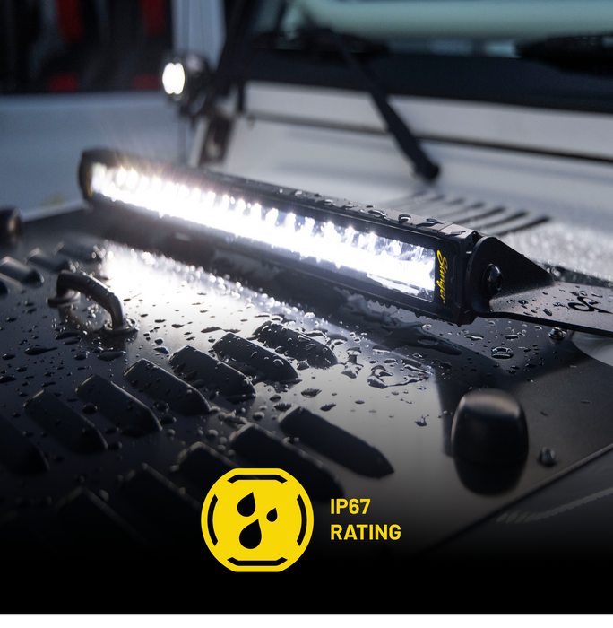 Stinger HEXCORE 20" Straight LED Light Bar - 1997-2006 Jeep Wrangler TJ