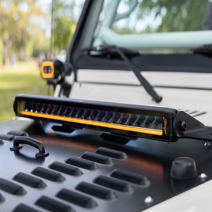 Stinger HEXCORE 20" Straight LED Light Bar - 1997-2006 Jeep Wrangler TJ