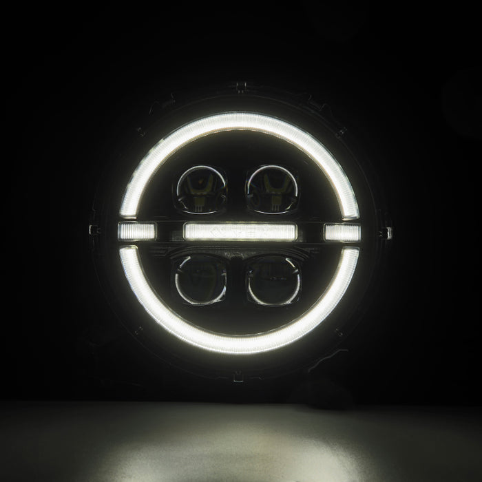 AlphaRex Nova-Series LED Projector Headlights for 2018-2023 Jeep Wrangler JL & Gladiator JT - Alpha-Black