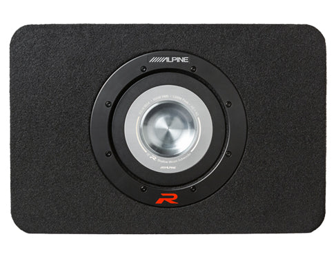 Alpine Single 10” R-Series Shallow Preloaded Subwoofer Enclosure