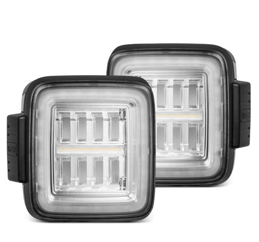 AlphaRex 602030 Nova Series Prismatic LED Tail Lights for 2018-2019 Jeep Wrangler JL