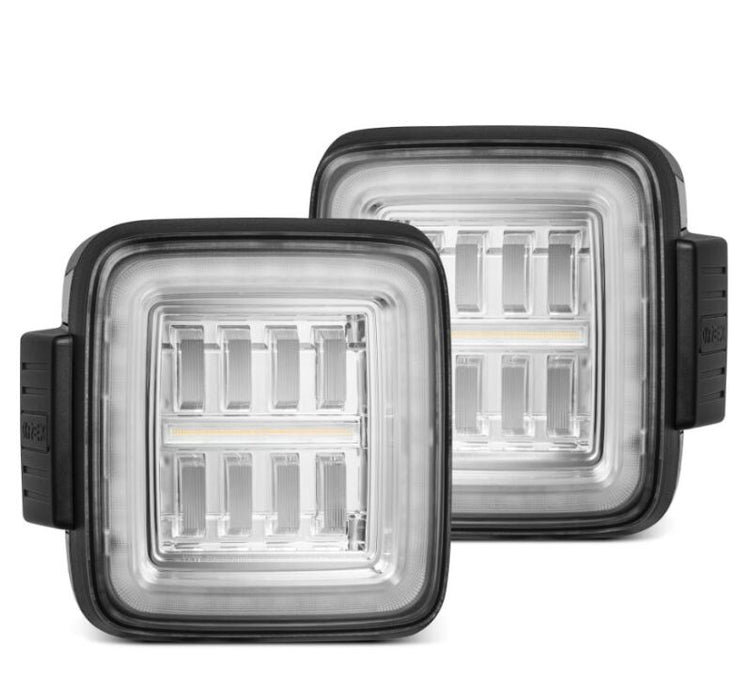 AlphaRex 602030 Nova Series Prismatic LED Tail Lights for 2018-2019 Jeep Wrangler JL