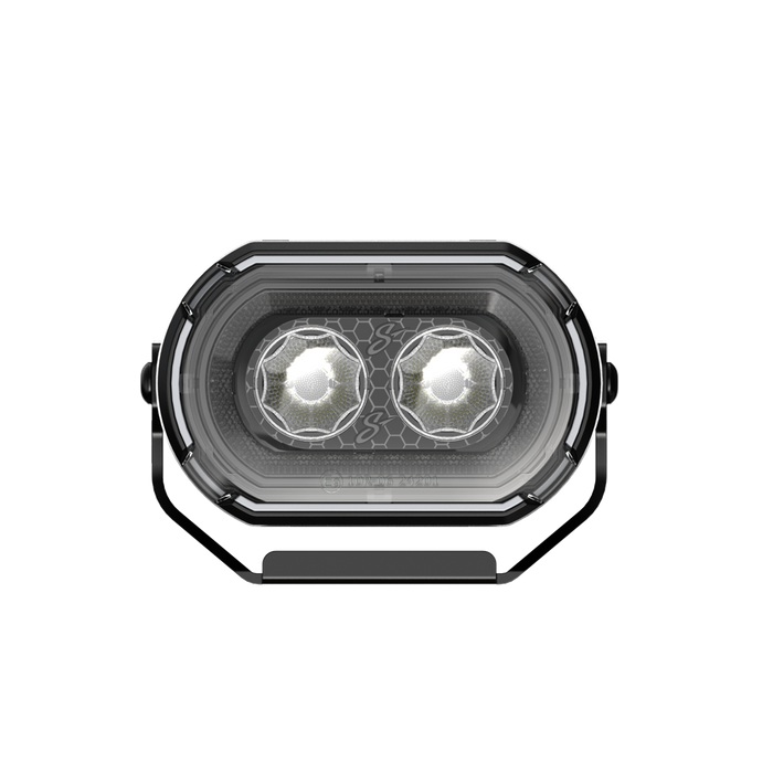 Stinger HEXCORE 2x4" Amber & White LED Pod Lights (Pair) - 2007-2018 Jeep Wrangler JK/ JKU