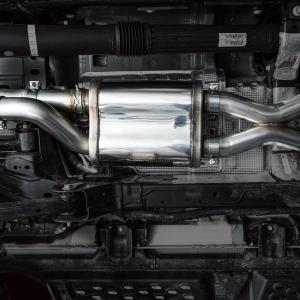 AWE Tuning SwitchPath Cat Back Exhaust for Ford Bronco Raptor (2022-2024) * Dual BashGuards, 3-Inch Mandrel-Bent Stainless Steel, No Tips