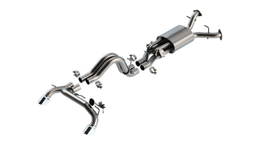 Borla ATAK Cat-Back Exhaust System for Ford Bronco Raptor 3.0L V6 Twin Turbo with 4-inch Chrome Tips