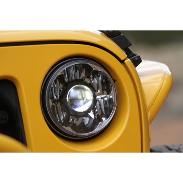 KCHilites 7" Gravity® LED Pro-2-Headlights-SAE/ECE-40W Driving Beam- Universal | '07-'18 JK Wrangler