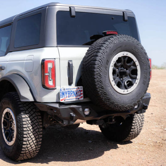 Addictive Desert Designs Krawler Rear Bumper for Ford Bronco 2021-2023 with Light Mounts and Reinforced Recovery Points