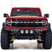 Addictive Desert Designs 21-22 Ford Bronco Bomber Front Bumper with Rigid 360 Mounts and D-Rings in Hammer Black