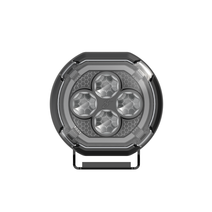 Stinger HEXCORE 4" Amber & White LED Pod Lights (Pair) - 2018-Current Jeep Wrangler JL/ JLU and 2020-Current Jeep Gladiator JT