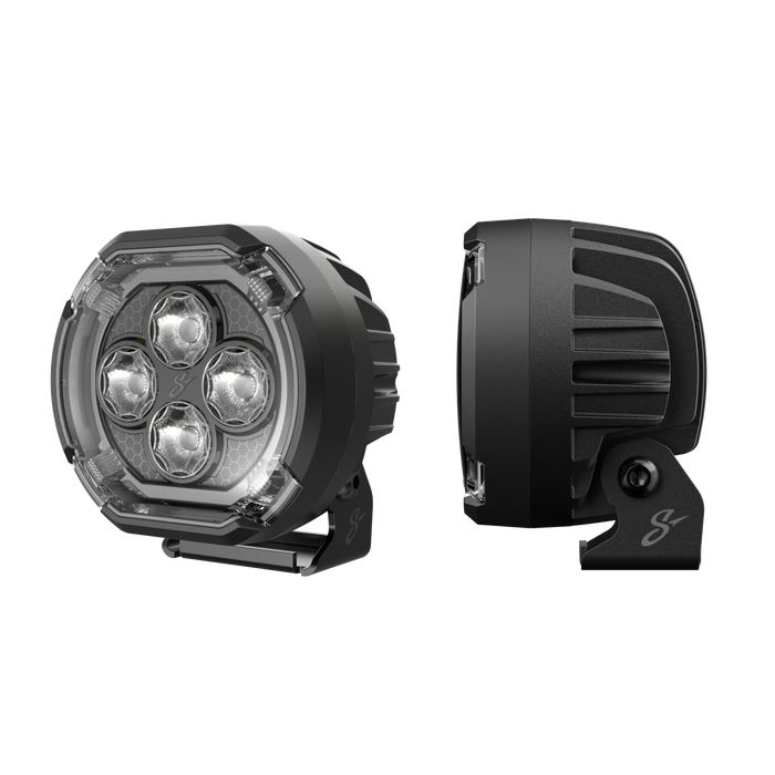 Stinger HEXCORE 4" Amber & White LED Pod Lights (Pair) - 2021-Current Ford Bronco