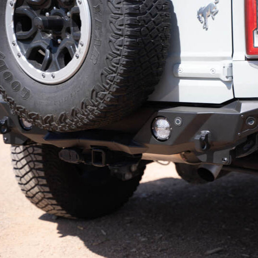 Addictive Desert Designs Krawler Rear Bumper for Ford Bronco 2021-2023 with Light Mounts and Reinforced Recovery Points
