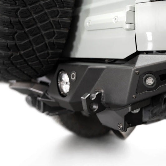 Addictive Desert Designs Krawler Rear Bumper for Ford Bronco 2021-2023 with Light Mounts and Reinforced Recovery Points