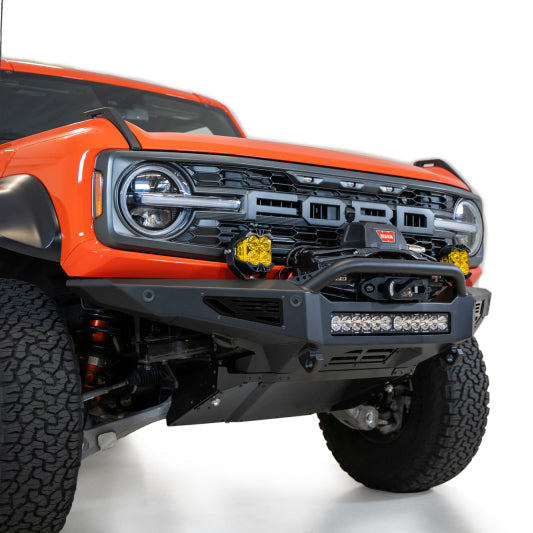 Addictive Desert Designs 22-23 Ford Bronco Raptor Rock Fighter Front Bumper with Universal Light Mounts