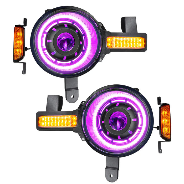 Oracle Lighting Oculus COLORSHIFT BI-LED Projector Headlights I '21- Current Ford Bronco