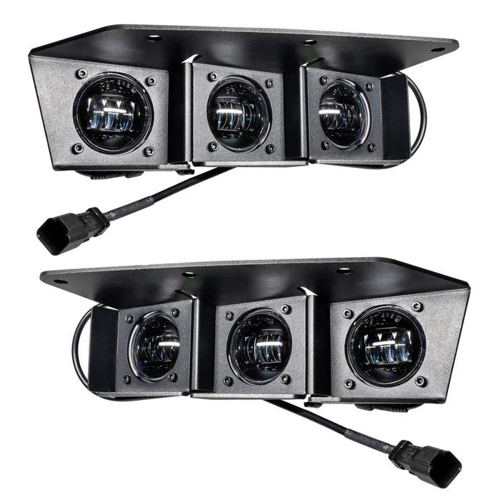 Oracle Lighting Triple LED Fog Light Kit (Steel Bumper) I '21- Current Ford Bronco