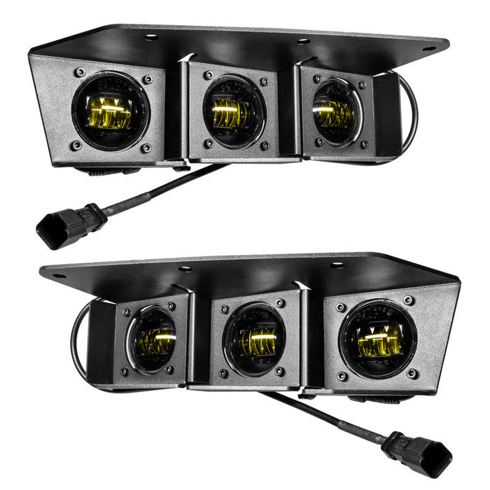 Oracle Lighting Triple LED Fog Light Kit (Steel Bumper) I '21- Current Ford Bronco