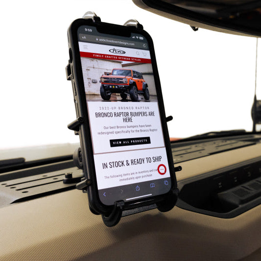 Addictive Desert Designs AC2302601NA Digital Device Dash Mount for 2022-2023 Ford Bronco & Bronco Raptor