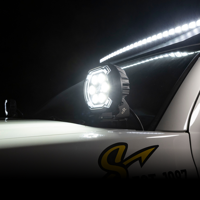 Stinger HEXCORE 6" Amber & White LED Pod Lights (Pair) - 2021-Current Ford Bronco