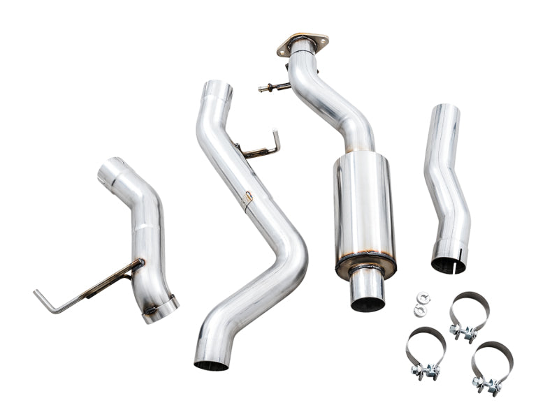 AWE Tuning 0FG Cat Back Exhaust System with BashGuard for Ford Bronco (No Tips, 2021-2023 Models)