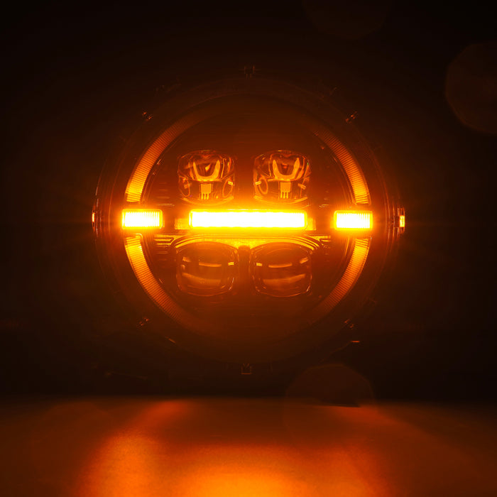 AlphaRex 880868 Nova-Series LED Projector Headlights for Jeep Wrangler JL & Gladiator JT, Black