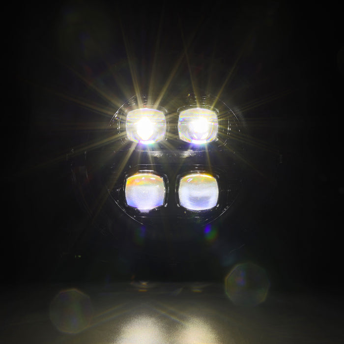 AlphaRex 880868 Nova-Series LED Projector Headlights for Jeep Wrangler JL & Gladiator JT, Black