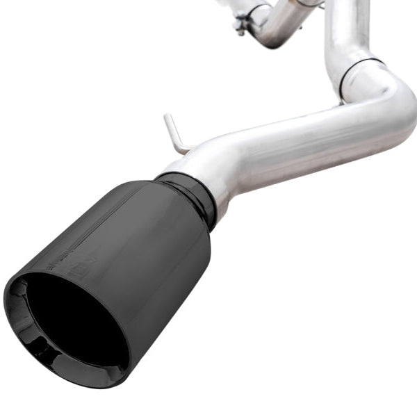 AWE Tuning 0FG Single Rear Exit Exhaust with BashGuard for Ford Bronco * 5-Inch Diamond Black Tip