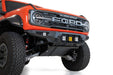 Addictive Desert Designs Ford Bronco Raptor Bomber Front Bumper with Baja Designs LP4 Mounts