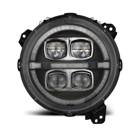 AlphaRex 880868 Nova-Series LED Projector Headlights for Jeep Wrangler JL & Gladiator JT, Black