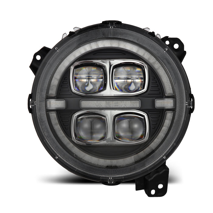 AlphaRex 880868 Nova-Series LED Projector Headlights for Jeep Wrangler JL & Gladiator JT, Black