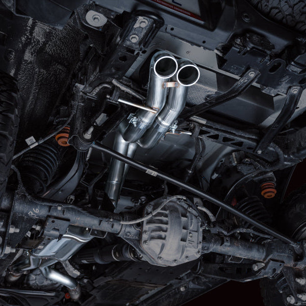 AWE Tuning SwitchPath Cat Back Exhaust for Ford Bronco Raptor (2022-2024) * Dual BashGuards, 3-Inch Mandrel-Bent Stainless Steel, No Tips