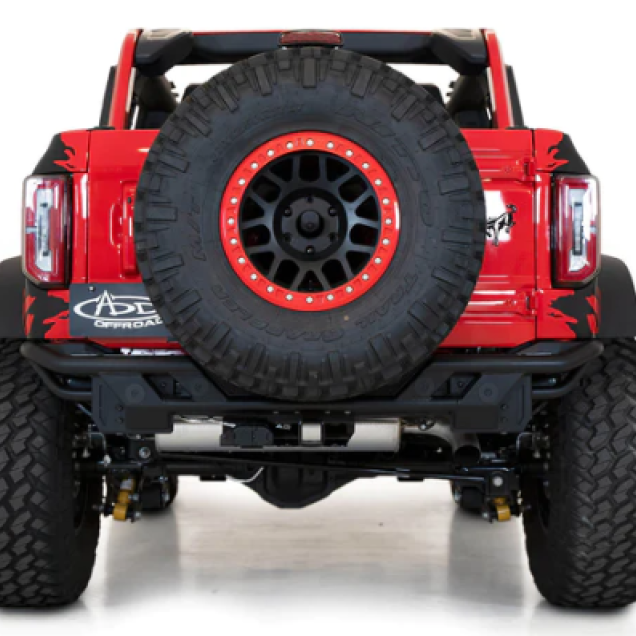 Addictive Desert Designs Pro Bolt-On Rear Bumper for 2021-2023 Ford Bronco - Hammer Black Finish