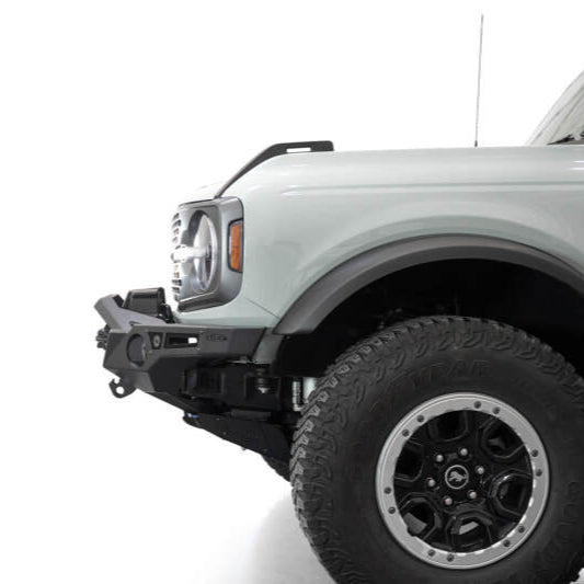 Addictive Desert Designs Krawler Front Bumper for 2021-2023 Ford Bronco with Mounts for Up to 6-Inch Lights in Hammer Black