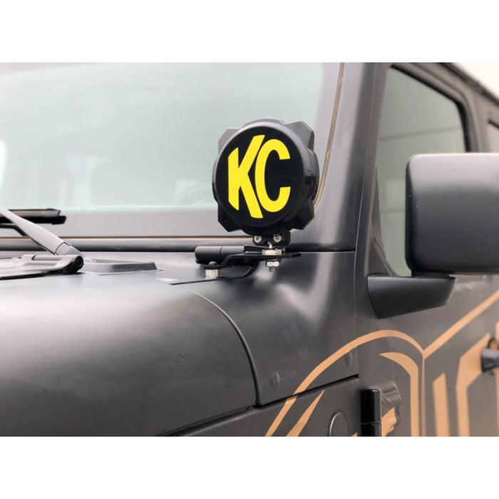 KCHilites 6" PRO6 Gravity LED-Pillar Mount 2-Light System | '18-'24 JL Wrangler/ '20-'24 JT Gladiator